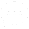Speech bubble icon with dots inside